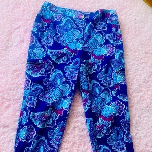 Chico’s crop paisley bottoms size 0.5 (women’s sz 6)